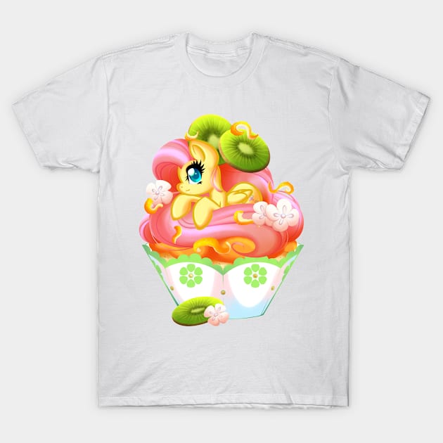 PonyCake Fluttershy T-Shirt by BambooDog